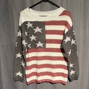 Patriotic Stars And Stripes Sweater